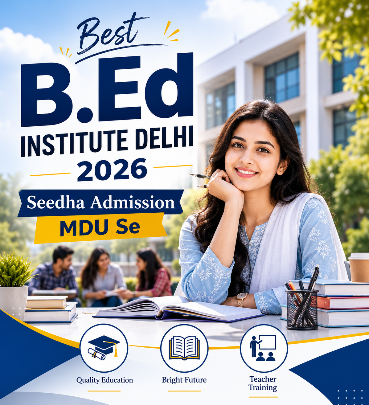 Best B.Ed Institute Delhi 2026 - Seedha Admission MDU Se