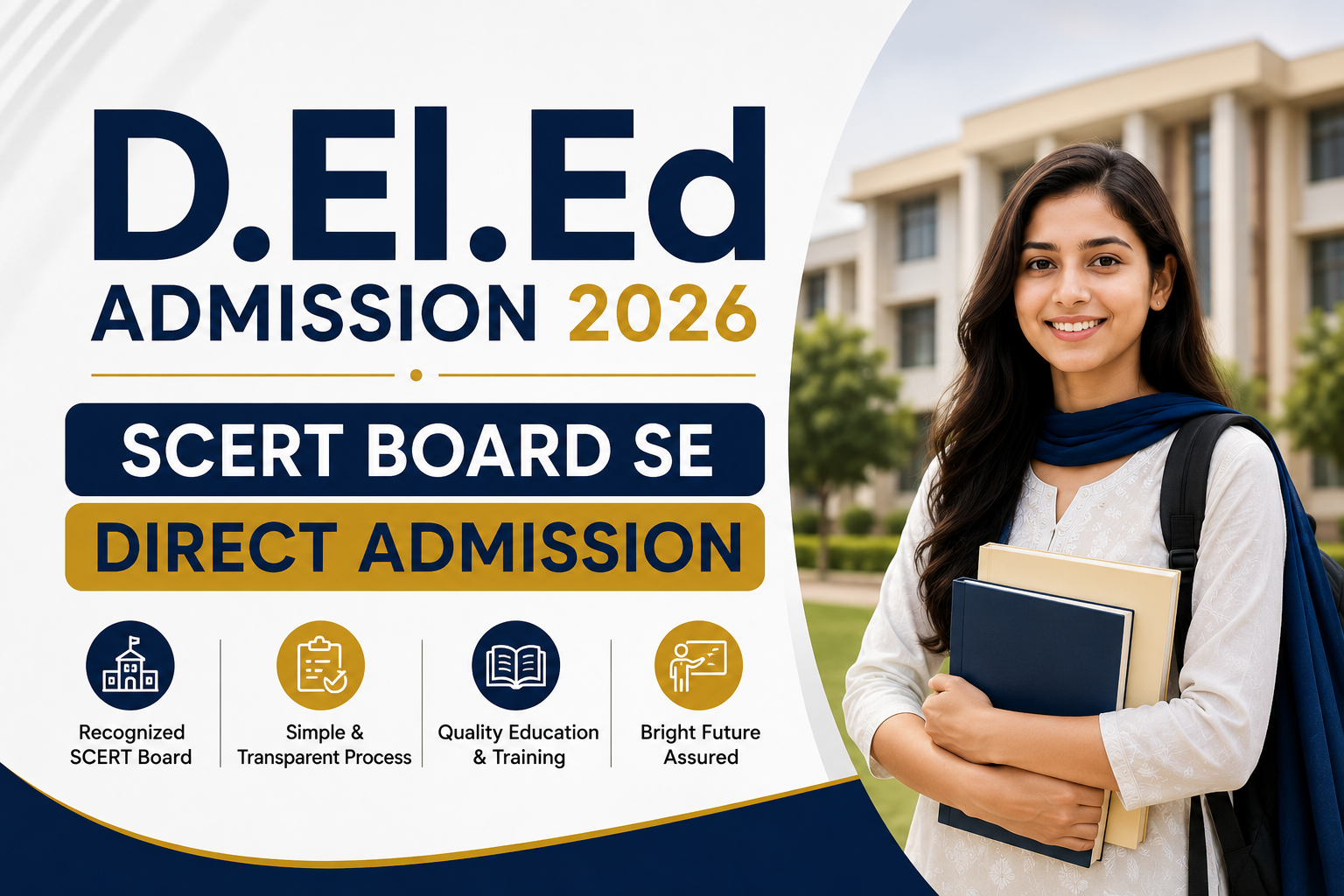 D.El.Ed Admission 2026 - SCERT Board Se Direct Admission